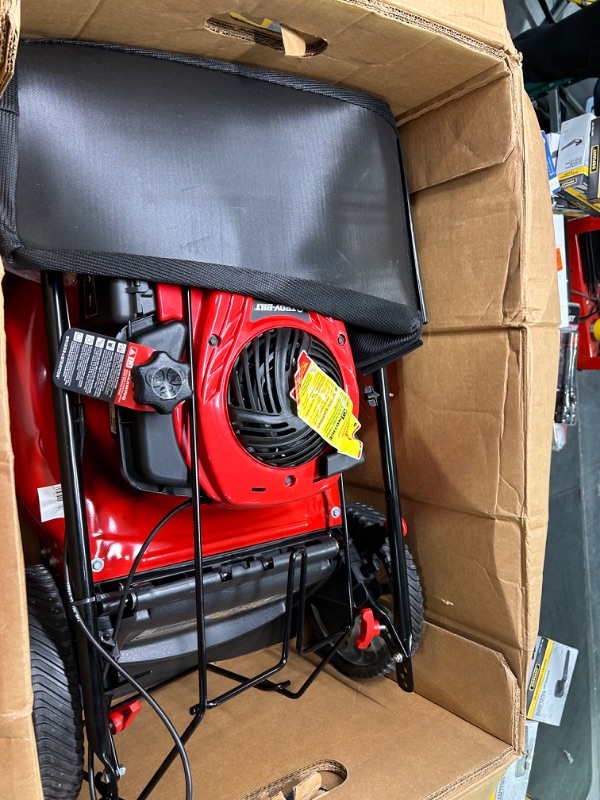 Photo 1 of 21in. 140cc Briggs & Stratton Gas Push Lawn Mower with Rear bag and Mulching Kit Included
