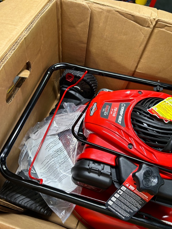 Photo 1 of 21in. 140cc Briggs & Stratton Gas Push Lawn Mower with Rear bag and Mulching Kit Included

