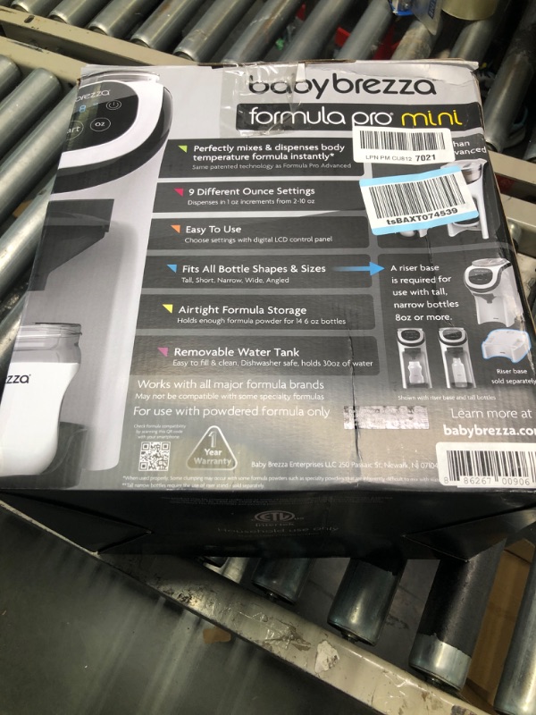 Photo 1 of Baby Brezza Formula Pro Mini Baby Formula Maker – Small Baby Formula Mixer Machine Fits Small Spaces and is Portable for Travel– Bottle Makers Makes The Perfect Bottle for Your Infant On The Go Formula Pro Mini Dispenser Machine