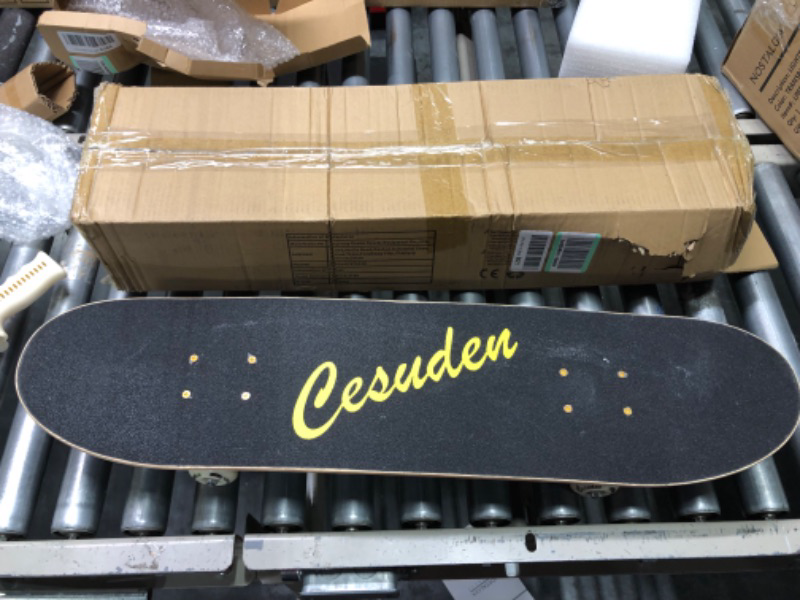 Photo 1 of ANDRIMAX Skateboards-Complete Skateboards for Beginners Kids Boys Girls Adults Youth-Standard Skateboards 31’’x8’’ with 7 Lays Maple Deck Pro Skateboards, Longboard Skate Boards colorful