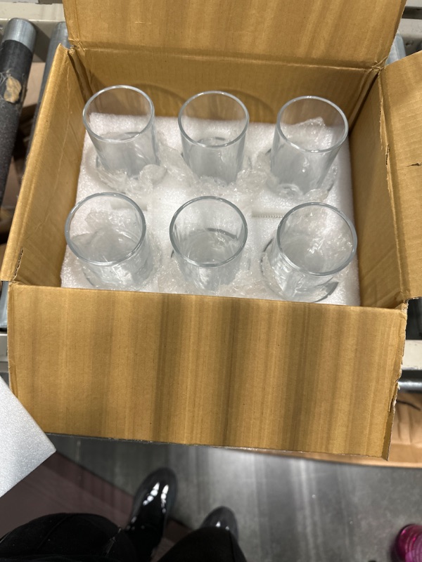 Photo 2 of [ 12 Pack ] Glass Cups with Glass Straws, 12oz Highball & Rock Drinking Glasses, Everyday Drinkware Glasses Set, Cute Tumbler Cup, Kitchen Glasses for Iced Coffee, Water, Beer, Cocktail, Whiskey, Gift