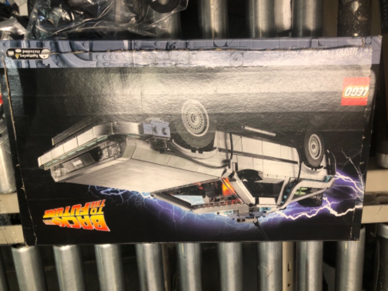 Photo 2 of LEGO Icons Back to The Future Time Machine 10300, Model Car Building Kit Based on The Delorean from The Iconic Movie, Perfect Build for Teens and Adults Who Love to Create FrustrationFree Packaging