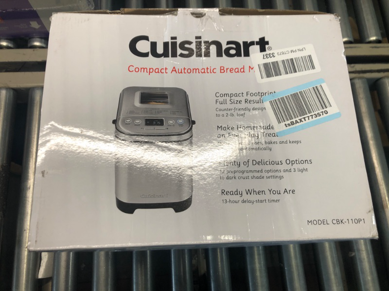 Photo 1 of 
Cuisinart Bread Maker Machine, Compact and Automatic, Customizable Settings, Up to 2lb Loaves, CBK-110P1,