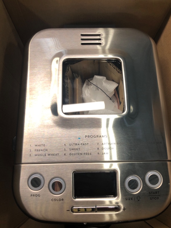 Photo 2 of 
Cuisinart Bread Maker Machine, Compact and Automatic, Customizable Settings, Up to 2lb Loaves, CBK-110P1,