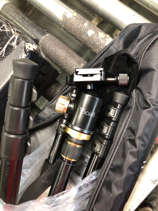 Photo 1 of VICIALL 80'' Tripod, Camera Tripod for DSLR, Compact Aluminum Tripod with 360 Degree Ball Head and 8kgs Load for Phone, Camera, Travel and Work