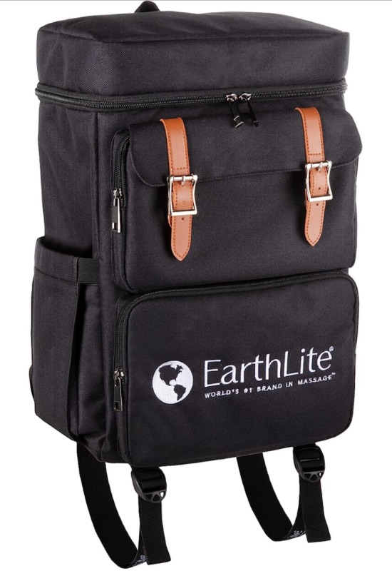 Photo 1 of EARTHLITE LMT Go-Pack – The Ultimate Massage Therapist Travel Backpack. Water Resistant, USB Charging Port, Multiple Compartments, Black