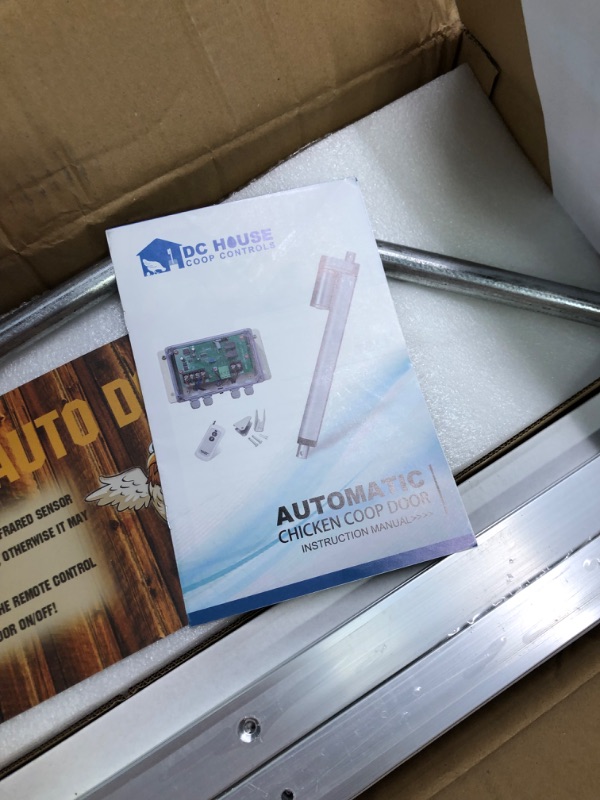 Photo 1 of Automatic Chicken Coop Door - WiFi Enabled, Electric Auto Opener, Chicken Coop Doors, Chicken Coop Accessories Compatible with Alexa, Google Assistant