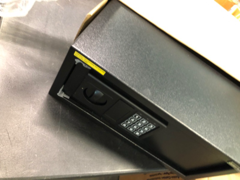 Photo 1 of SamYerSafe Safe Box with Sensor Light, Security Safe Box with Lock?Steel Construction Hidden Safe Box for Money?Wall or Cabinet Anchoring Design for Home?Office , 0.8 Cubic Feet? Black 0.8 cu.ft-Black