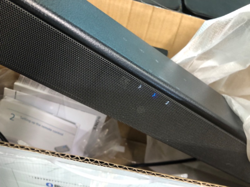 Photo 7 of Sony S100F 2.0ch Soundbar with Bass Reflex Speaker, Integrated Tweeter and Bluetooth, (HTS100F), easy setup, compact, home office use with clear sound black