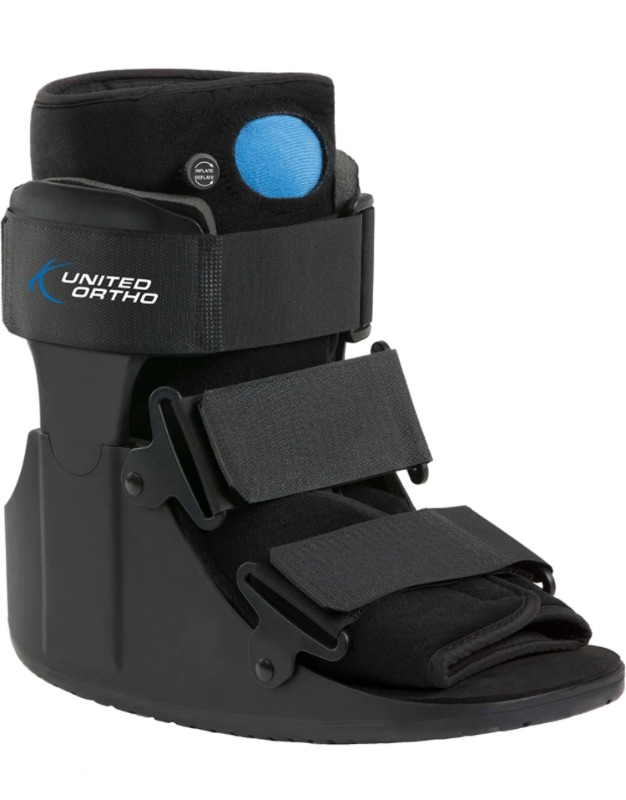 Photo 1 of United Ortho Short Air Cam Walker Fracture Boot, Medium, Black