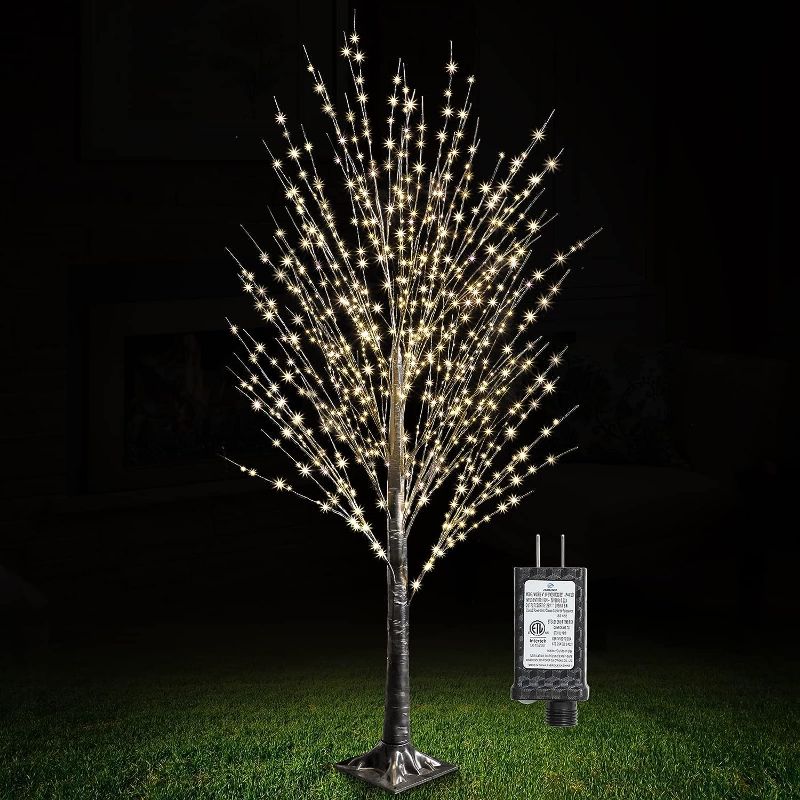 Photo 1 of IJG Lighted Tree 840 6FT LED with Twinkle Fairy Lights, LED Artificial Tree Lights with Timer Function for Indoor Outdoor and Indoor Birthday Party Decorations