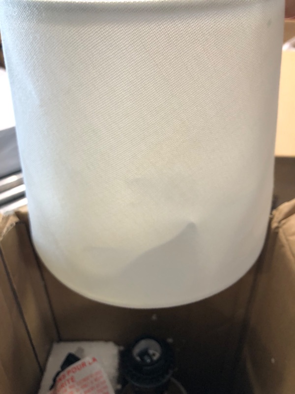 Photo 1 of Amazon Brand – Rivet Mid Century Modern Marble Table Decor Lamp With LED Light Bulb - 14 Inches, White Marble and Brass