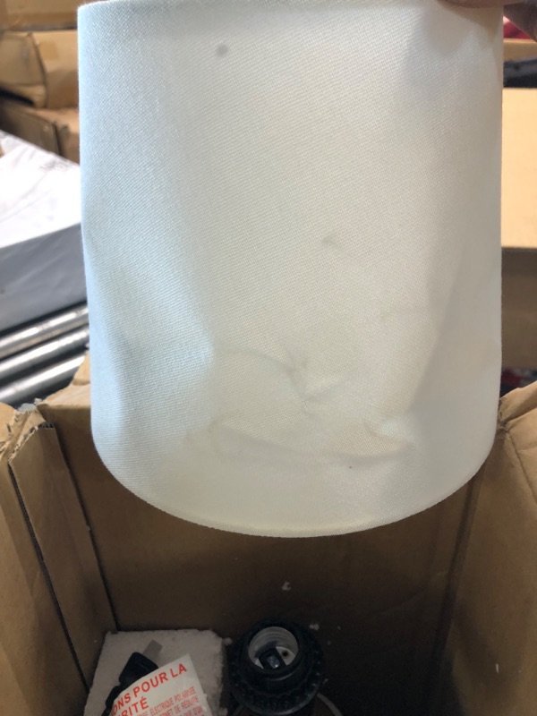 Photo 1 of Amazon Brand – Rivet Mid Century Modern Marble Table Decor Lamp With LED Light Bulb - 14 Inches, White Marble and Brass