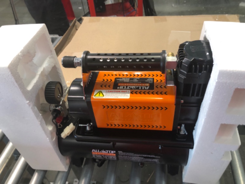 Photo 1 of ALL-TOP Air Compressor with 6L Tank Kit,12V Portable Inflator & Oil-Free Steel Tank 6-Liter, Offroad Air Compressor for Truck Tires, Heavy Duty Air Compressor Max 150PSI for SUV 4x4 Vehicle RV Tire 200 L/Min, With 6 L Tank