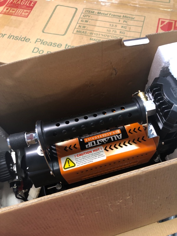 Photo 1 of ALL-TOP Air Compressor with 6L Tank Kit,12V Portable Inflator & Oil-Free Steel Tank 6-Liter, Offroad Air Compressor for Truck Tires, Heavy Duty Air Compressor Max 150PSI for SUV 4x4 Vehicle RV Tire 200 L/Min, With 6 L Tank