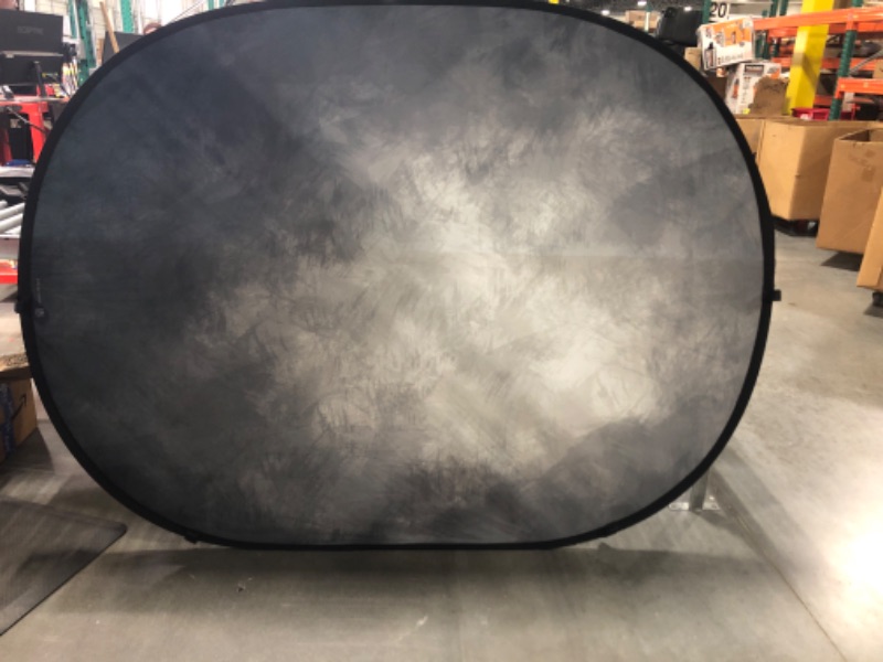 Photo 1 of Kate Collapsible Backdrop Pop Up Photo Backdrops Grey, Purple/Blue  Folded Background for Portrait Photography, for Video, for Live Stream, 5x6.5ft