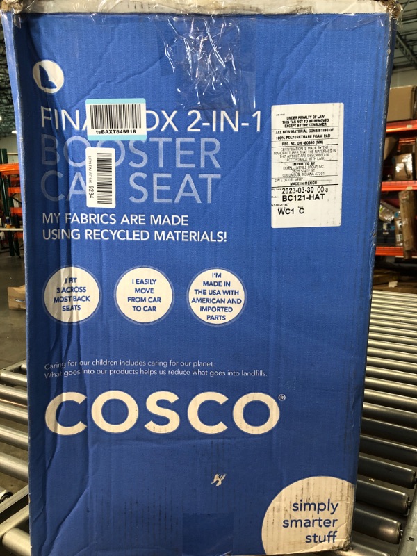 Photo 1 of Cosco Finale DX 2-in-1 Booster Car Seat, Forward Facing 40-100 lbs, Rainbow