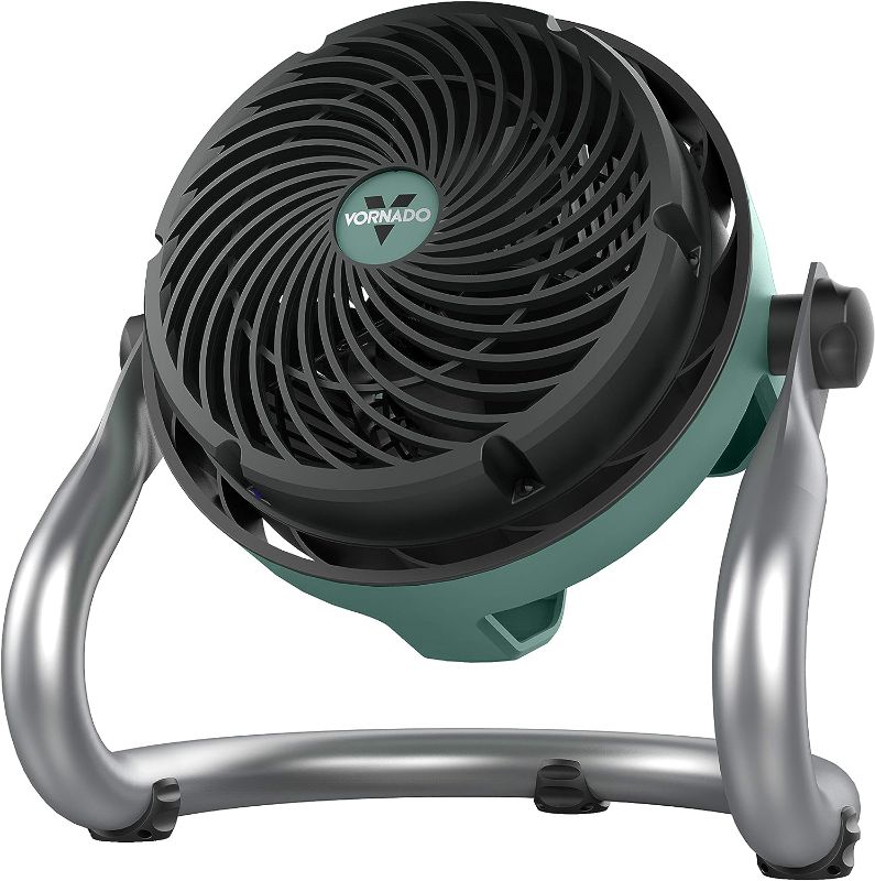 Photo 1 of Vornado EXO51 Heavy Duty Air Circulator Shop Fan with IP54 Rated Dustproof and Water-Resistant Motor, Green, CR1-0389-17, Medium