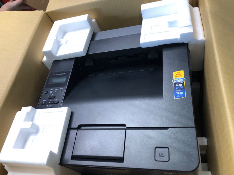 Photo 2 of Brother Monochrome Laser Printer, HL-L5200DW, Wireless Networking, Mobile Printing, Duplex Printing, Amazon Dash Replenishment Ready New Model: HLL5200dw