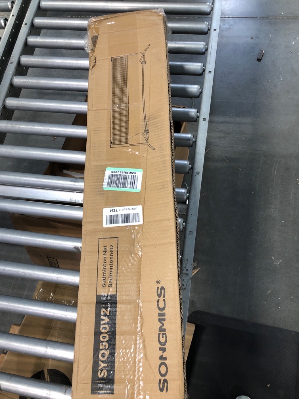 Photo 1 of SONGMICS Badminton Net Set, Portable Sports Set for Badminton, Tennis, Kids Volleyball, Pickleball, Easy Setup, Nylon Net with Poles, for Indoor Outdoor Court Blue 16.5FT