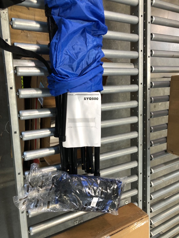 Photo 4 of SONGMICS Badminton Net Set, Portable Sports Set for Badminton, Tennis, Kids Volleyball, Pickleball, Easy Setup, Nylon Net with Poles, for Indoor Outdoor Court Blue 16.5FT