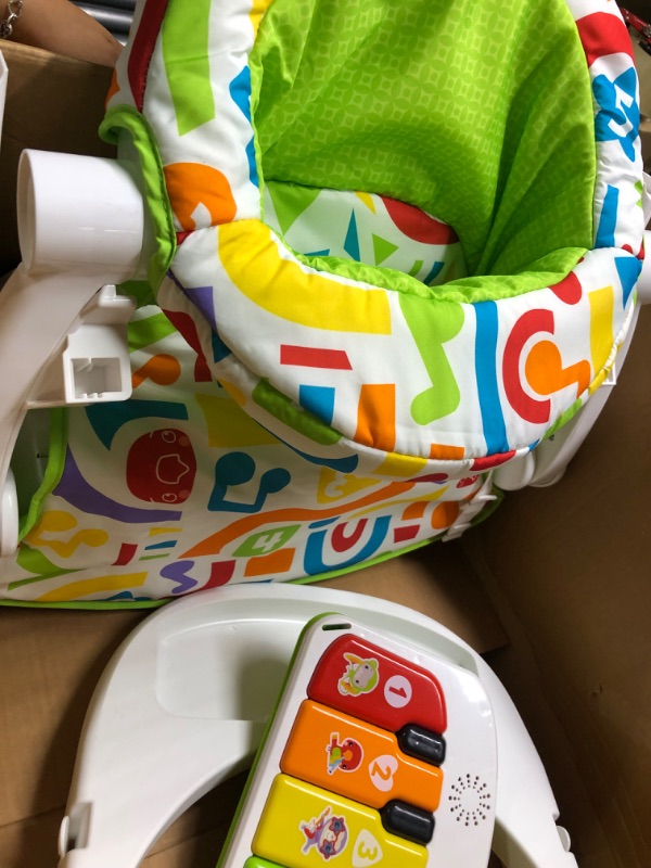 Photo 1 of Fisher-Price Portable Baby Chair, Deluxe Sit-Me-Up Seat with Kick & Play Piano Learning-Toy and Snack Tray for Babies and Toddlers