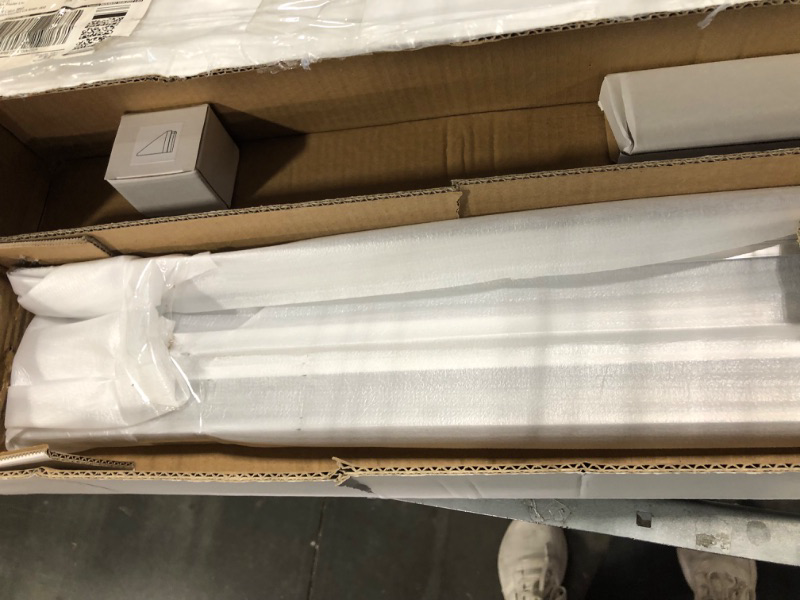 Photo 1 of **No Door, just hardware** DIYHD 48" Ceiling Mount Bypass Sliding Door Hardware,Silver Box Rail Pocket Door Wardrobe Closet Door Kit,No Door Track length:48"