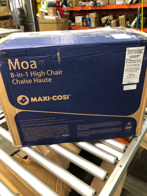 Photo 1 of Maxi-Cosi Moa 8-in-1 Highchair, Machine Washable, Compact, Lightweight Design, Essential Graphite