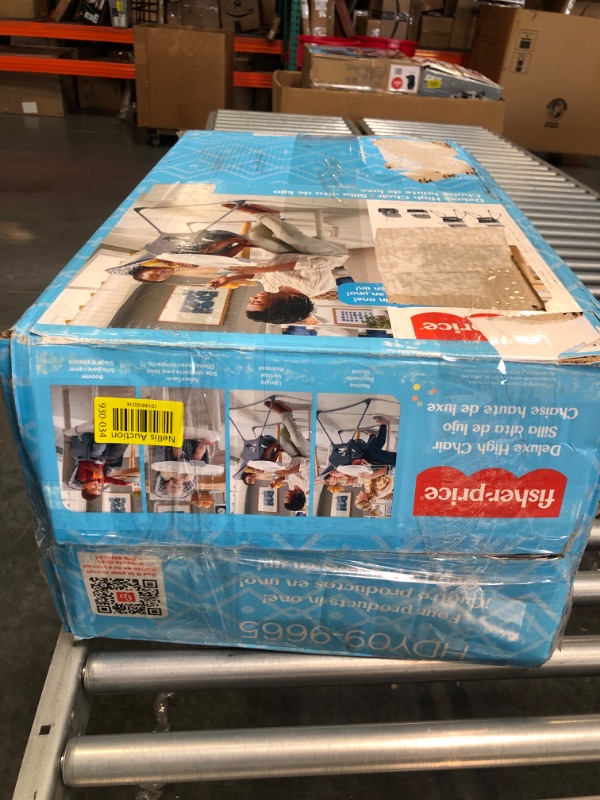 Photo 1 of Fisher-Price Deluxe High Chair – Gray Tribal, Convertible Infant-to-Toddler Dining Chair and Booster seat with Easy Clean up Features