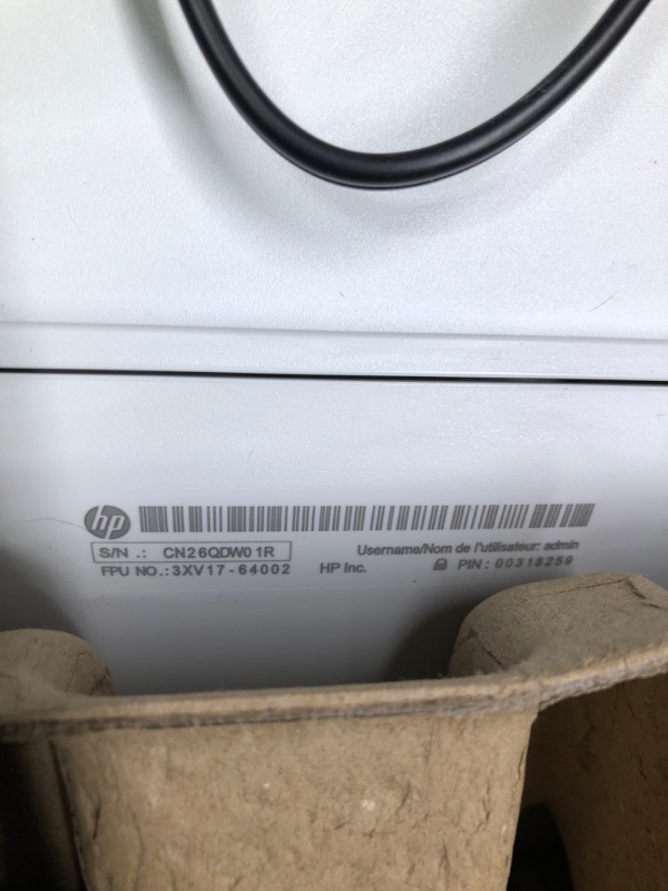 Photo 1 of HP DeskJet 2755e Wireless Color All-in-One Printer with bonus 6 months Instant Ink (26K67A), white