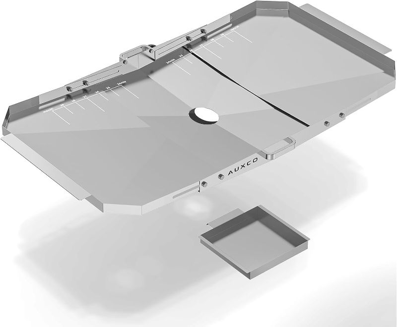 Photo 1 of AUXCO (24"-30" Grease Tray for Gas Grill, Adjustable Drip Pan for 4/5 Burner Gas Grill Models, Stainless Steel Grill Replacement Parts for Nexgrill, Kenmore, Dyna Glo, Expert Grill and More