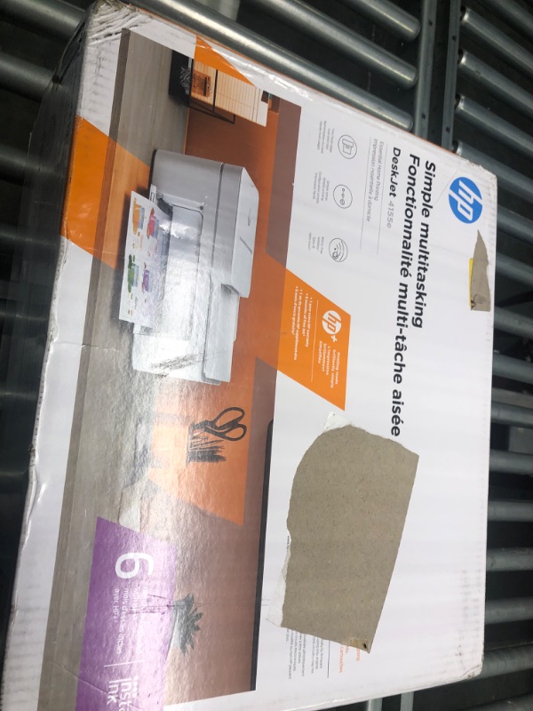 Photo 1 of HP DeskJet 4155e Wireless Color All-in-One Printer & 67XL Tri-Color High-Yield Ink Cartridge | 3YM58AN & 67XL Black High-Yield Ink Cartridge | 3YM57AN Printer + Tri-color Ink + Black Ink
