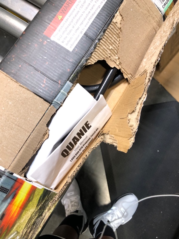 Photo 1 of Propane Torch Burner Weed Torch High Output 1,000,000 BTU with 10FT Hose,Heavy Duty Blow Torch with Flame Control and Flint Striker,Flamethrower for Garden Wood Ice Snow Road Charcoal Extra Large