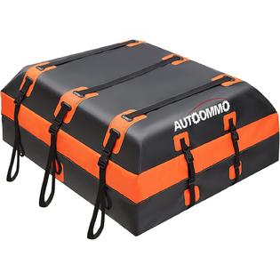Photo 1 of AUTOOMMO 19 Cubic Rooftop Cargo Carrier, Waterproof, Black/Orange