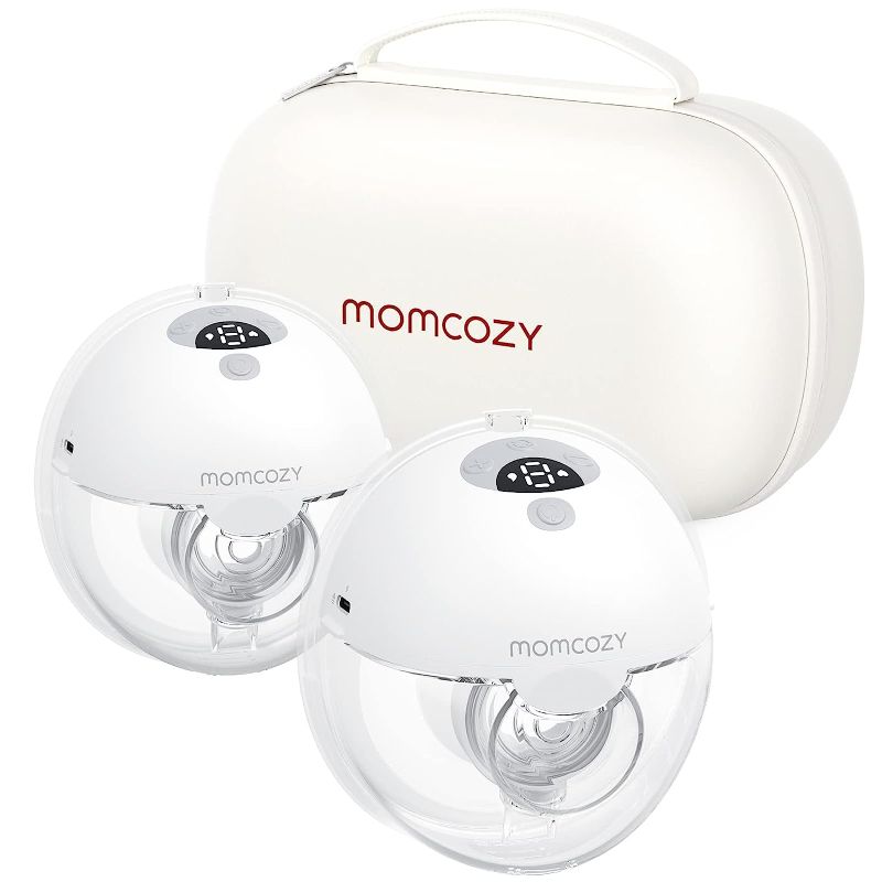 Photo 1 of Momcozy M5 Hands Free Breast Pump, Double Wearable Breast Pump of Baby Mouth Double-Sealed Flange with 3 Modes & 9 Levels, Electric Breast Pump Portable...