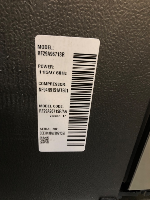 Photo 9 of ********Broken control panel, broken prong on plug and missing 2 basket******
SAMSUNG 23 Cu Ft Smart Counter Depth 4-Door Flex Refrigerator w/ AutoFill Water Pitcher, Dual Ice Maker, Energy Star Certified, RF23A9071SR/AA, Fingerprint...