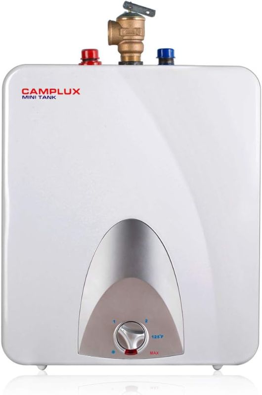 Photo 1 of Camplux ME60 Mini Tank Electric Water Heater 6-Gallon with Cord Plug,1.44kW at 120 Volts