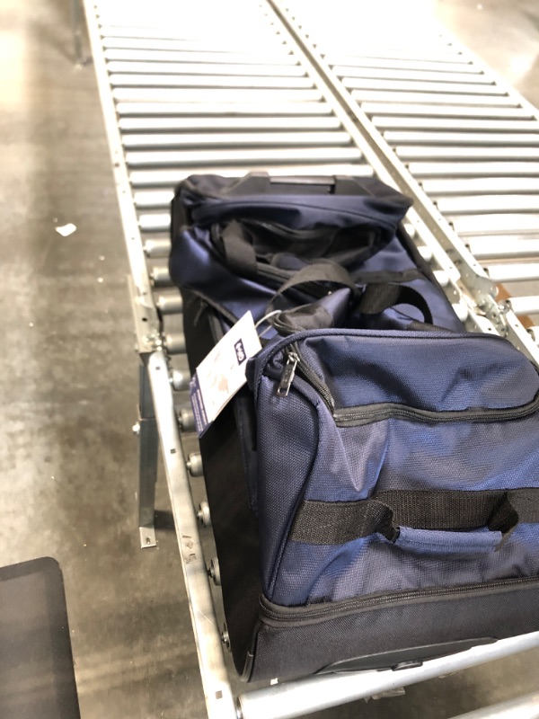 Photo 1 of Coolife Rolling Duffel Travel Duffel Bag Wheeled Duffel Suitcase Luggage 8 Pockets 22in