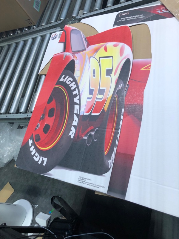 Photo 3 of Advanced Graphics Lightning McQueen Life Size Cardboard Cutout Standup - Disney Pixar's Cars 3 (2017 Film)