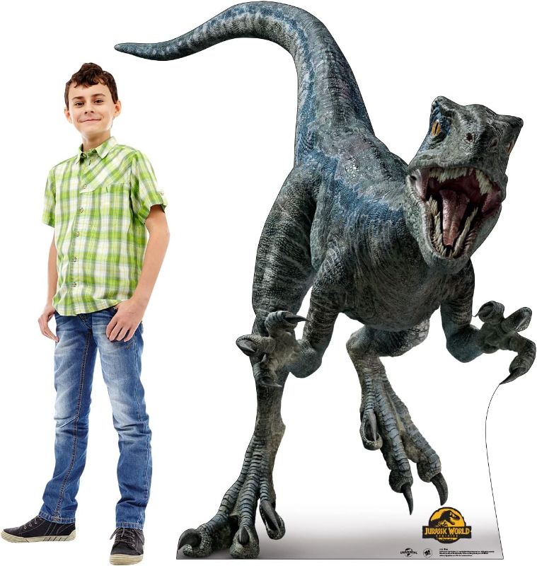 Photo 1 of Cardboard People Blue Life Size Cardboard Cutout Standup - Jurassic World Dominion (2022 Film)