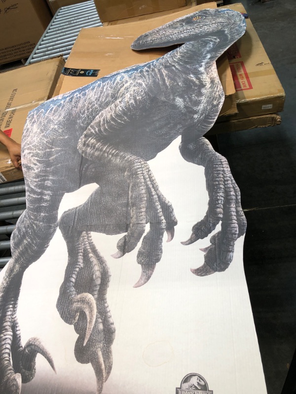 Photo 2 of Cardboard People Blue Life Size Cardboard Cutout Standup - Jurassic World Dominion (2022 Film)