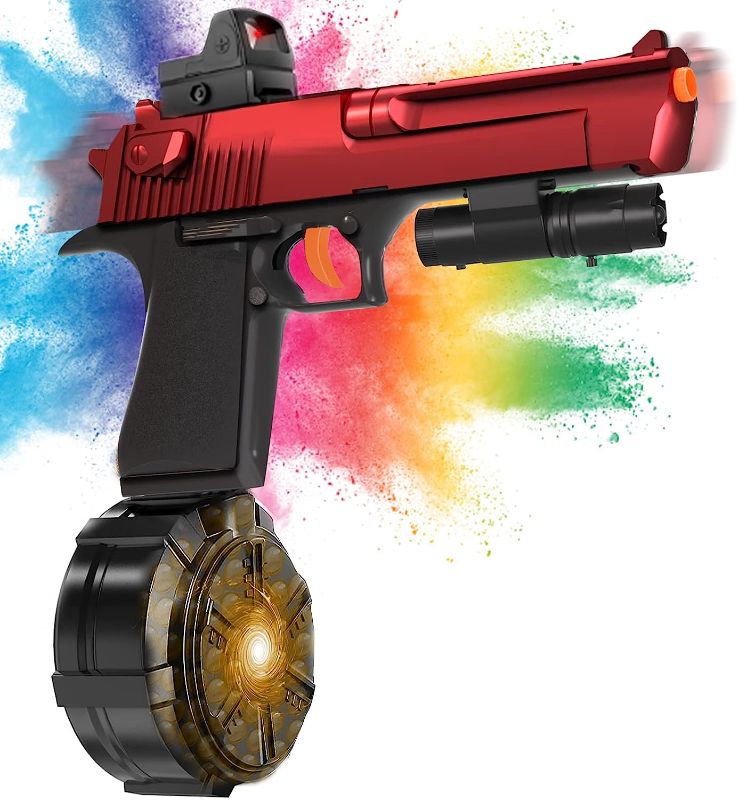 Photo 1 of Gel Ball Blaster, Splatter Ball Toy with 40000 Water Ammo, and Goggles, Ages 12+ Toy for Outdoor Activities Shooting Game Gifts?Red?