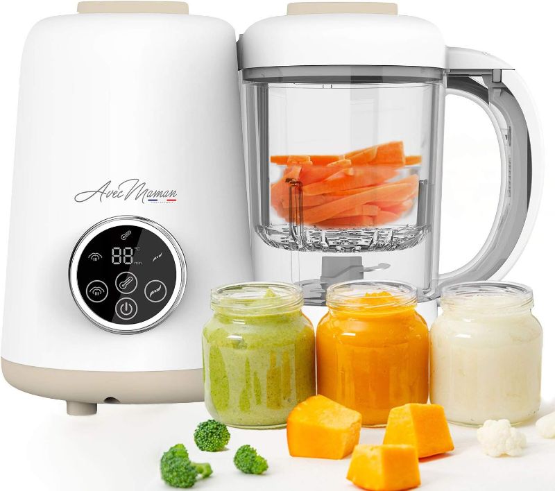 Photo 1 of 
Avec Maman - Baby Chef 4-in-1 Food Processor for Babies - NEW 2023 - Steamer - Blender - Bottle Warmer - Jar Warmer - Multifunctional Baby Food Maker -...