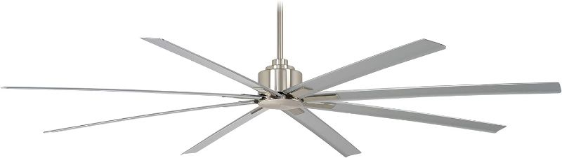 Photo 1 of Minka Aire Xtreme H2O 84 in. Indoor/Outdoor Brushed Nickel Wet Ceiling Fan with Remote Control
