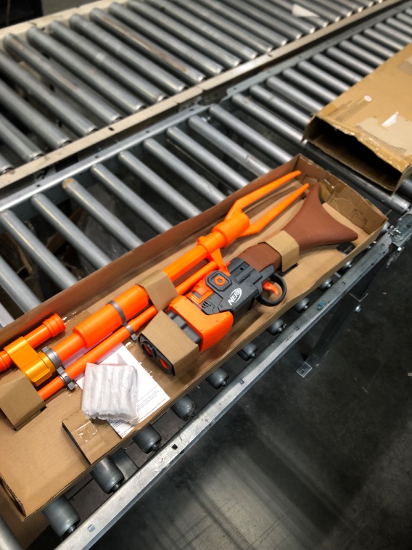 Photo 1 of NERF Star Wars Amban Phase-Pulse Blaster, The Mandalorian, Scope, 10 Official Elite Darts, Breech Load, 50.25 Inches Long (Amazon Exclusive) Frustration-Free Packaging