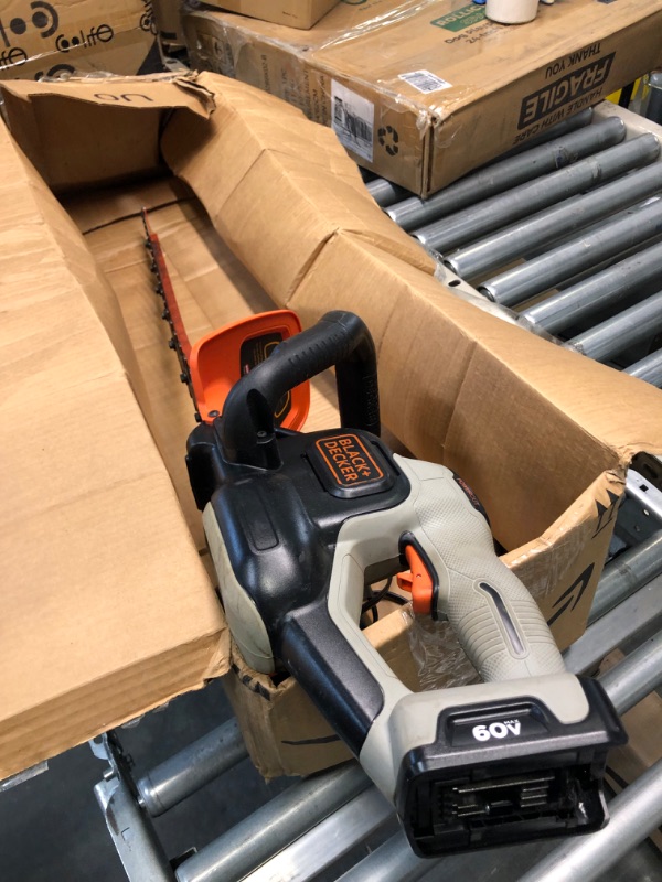 Photo 3 of ***NO BATTERY PACK***BLACK+DECKER 60V MAX* Cordless Hedge Trimmer, 24-Inch (LHT360CFF)