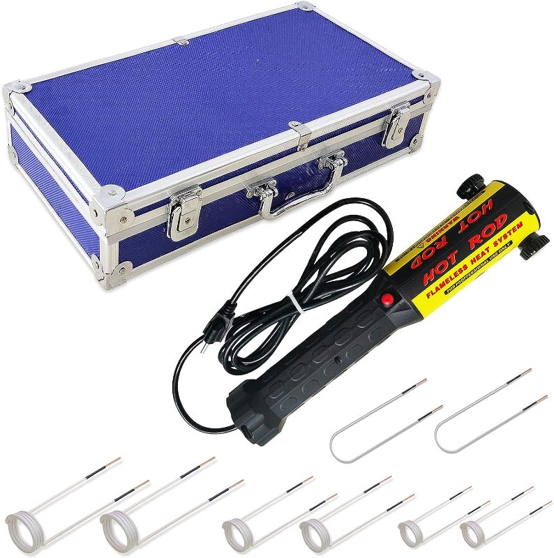Photo 1 of Magnetic Induction Heater Kit, 1000W 110V Hand Held Automotive Flameless Heat Bolt Buster Tool For Rusty Screw Removing with 8 Coils and Box