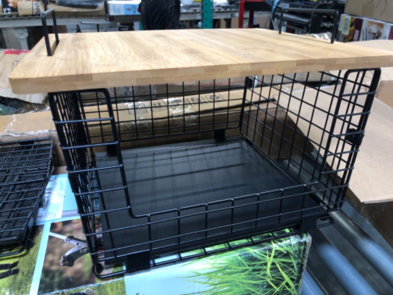 Photo 4 of 2 Set Kitchen Counter Basket with Bamboo Top - Pantry Cabinet Organization and Storage Wire Basket - Countertop Organizer for Produce, Fruit, Vegetable ( Onion, Potato ), Bread, K-Cup Coffee Pods