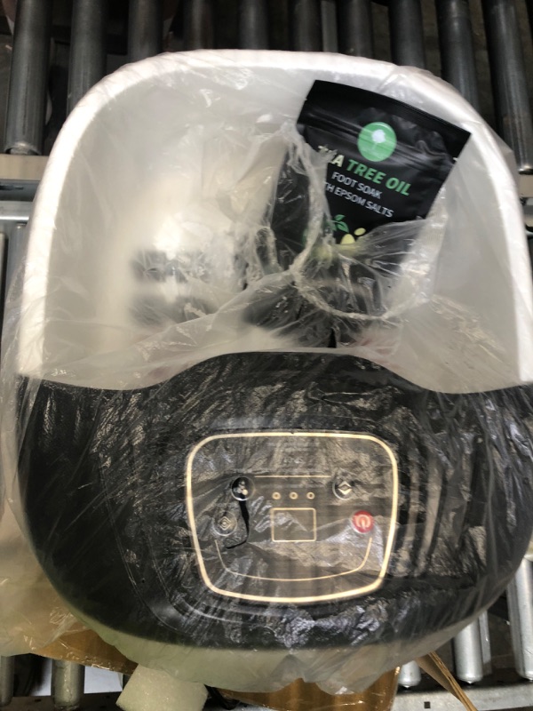 Photo 1 of Foot Spa Bath Massager with Heat, Epsom Salt,Bubbles, Vibration and Red Light,8 Massage Roller Pedicure Foot Spa Tub for Stress Relief,Foot Soaker with Acupressure Massage Points&Temperature Control