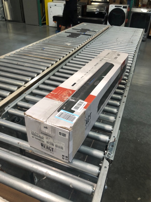 Photo 1 of Polk Audio React Sound Bar, Dolby & DTS Virtual Surround Sound, Next Gen Alexa Voice Engine with Calling & Messaging Built-in, Expandable to 5.1 with Matching React Subwoofer & SR2 Surround Speakers Soundbar